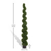 Artificial Outdoor UV Resistant Plastic Boxwood Topiary Spiral Tree Artificial Outdoor UV Resistant Plastic Boxwood Topiary Spiral Tree