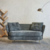 Loveseat Sofa, Upholstered Couch With Metal Legs Loveseat Sofa, Upholstered Couch With Metal Legs