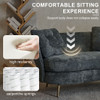 Loveseat Sofa, Upholstered Couch With Metal Legs Loveseat Sofa, Upholstered Couch With Metal Legs