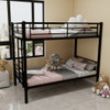 Bunk Bed For Kids, Convertible Frame With Ladders & Guardrail