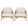 Grotta - Outdoor Wood Club Chair (Set of 2)