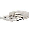 Extendable Daybed With LED Light And 2 Storage Drawers