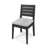 Outdoor Armless Dining Chair With Cushions