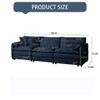 Modern Chenille Oversized Deep Seat Sectional Sofa With Pillows