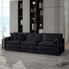 Modern Chenille Oversized Deep Seat Sectional Sofa With Pillows