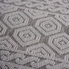 Guros - 8' X 10' Geometric Indoor / Outdoor Area Rug - Gray / White
