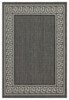 Sunshine - 5'3" X 7'3" Polypropylene Indoor, Outdoor Area Rug - Anthracite