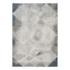 Geometrix - 5'3" X 7'3" Area Rug With Geometric, 3D Effect - Gray / Ivory