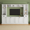 Minimalist Entertainment Wall Unit Set With Bridge For TVs Up To 75"
