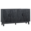 Modern Style Buffet Cabinet, Storage Side Cabinet Buffet Cabinet, Medieval Modern Multifunctional Decorative Cabinet Suitable For Living Room, Dining Room, Entrance, Corridor, Kitchen - Black