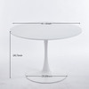 Tulip Dining Table For 4 - 6 People - White