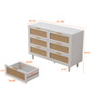 6 Drawer Storage Modern Cabinet For Bedroom