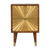 Manila - Nightstand - Brown / Gold