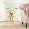 Table With Sunburst Design - Gold