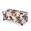 Storage Ottoman - Brown Multi