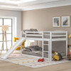 Durable Bunk Bed With Convertible Slide And Ladder