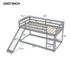 Durable Bunk Bed With Convertible Slide And Ladder
