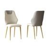 Dining Chairs (Set of 2) - Beige / Gray
