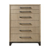 6 Drawer Chest With Smooth Glides - Brown