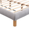 Upholstered Platform Bed Frame With Cookie Shaped Headboard