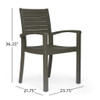 Outdoor Dining Chair, Stacking Design For Patio