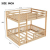 Stylish Bunk Bed With Ladder And Guardrails
