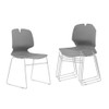 Modern Stacked Office Chairs (Set of 4)