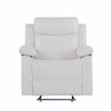 Blanche - Glider Recliner With LED, Pillow Top Arms