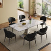 Modern Rectangular Dining Table For 6 With Chairs