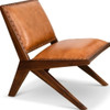 Colin - Lounge Chair - Brown / Tan