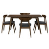5 Piece Dining Set With Ergonomic Chairs