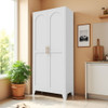 Shapely Doors Cabinet, Metal Storage Cabinet With Doors And Adjustable Shelves