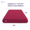 5" Memory Foam Mattress With Responsive Support And Breathable Cover
