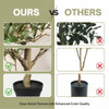 7Ft Artificial Olive Tree With Pot, Realistic Tall Fake Plant For Indoor Decoration - Green Leaves