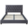 Donald - Mid-Century Modern Upholstered Platform Bed