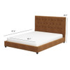 Donald - Mid-Century Modern Upholstered Platform Bed