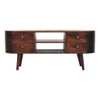 Solid Wood Rounded Entertainment Unit