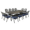 Rectangular Metal Dining Set With Cushions