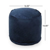 Shimon - Cylinder Pouf Ottoman Floor Cushion