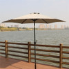 8.8' Outdoor Aluminum Patio Umbrella With 42 Pound Round Resin Umbrella Base