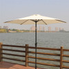 8.8' Outdoor Aluminum Patio Umbrella With 42 Pound Round Resin Umbrella Base
