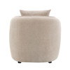 Keith - Chenille Chair With 1 Matching Color Toss Pillows