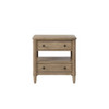 Open Nightstand With 2 Drawers