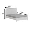 Albany - Bed Frame With Headboard, Heavy Duty Modern Rustic Design
