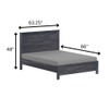 Albany - Bed Frame With Headboard, Heavy Duty Modern Rustic Design