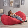 Jasper - Traditional Cylindrical Suede Bean Bag