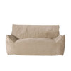 Fila - Velveteen Oversized Seater Bean Bag Chair With Armrests