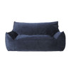 Fila - Velveteen Oversized Seater Bean Bag Chair With Armrests