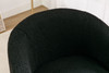 Teddy Fabric Swivel Accent Armchair Barrel Chair With Powder Coating Metal Ring