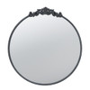 Classic Design Mirror With Baroque Inspired Frame For Bathroom, Entryway Console Lean Against Wall